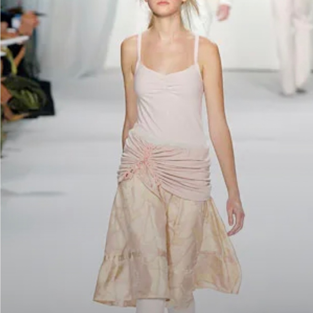 Marc by Marc Jacobs Pink Grey Strapless Dress